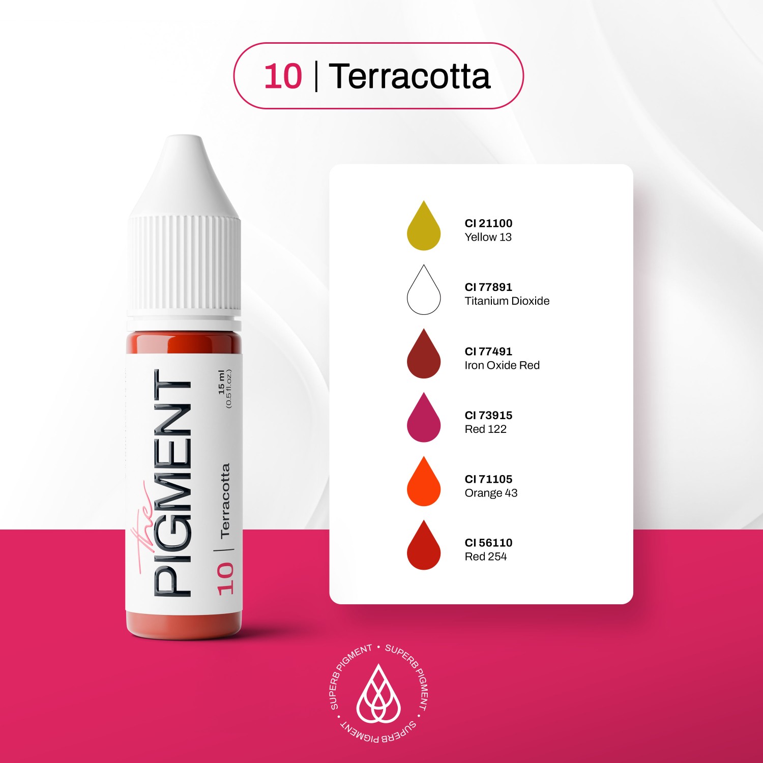 THE PIGMENT ტუჩის პიგმენტი Terracotta 15 მლ.